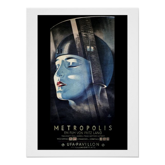 Pôster Metrópolis de Fritz Lang (1927) (Frente)