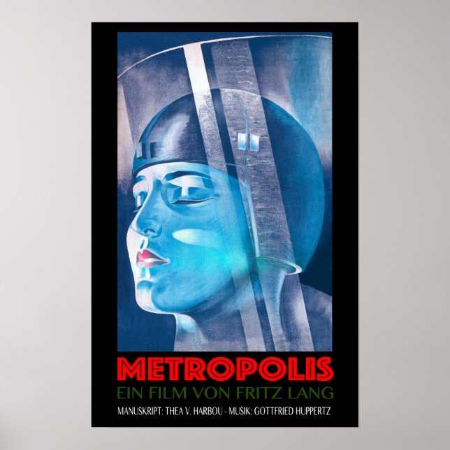 Poster METROPOLIS Ein Film Von Fritz Lang Antigo filme al (Frente)