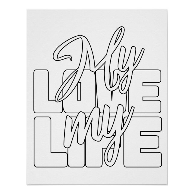 Pôster Meu Amor Minha Vida (Frente)