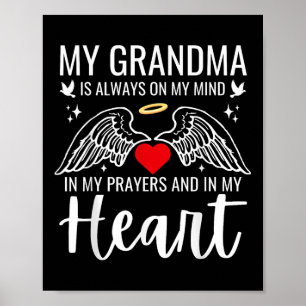Poster Meu Anjo da Guarda Avó Céu Memorial Amor