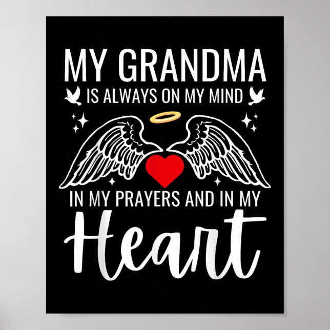 Poster Meu Anjo da Guarda Avó Céu Memorial Amor (Frente)