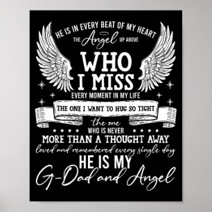 Poster Meu Avô-Deus É Meu Anjo Guardião No Céu, Luto Para