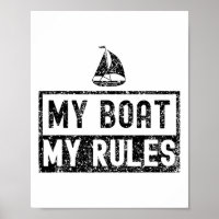 Meu Barco Minhas Regras Iate Náutica Capitão Navio
