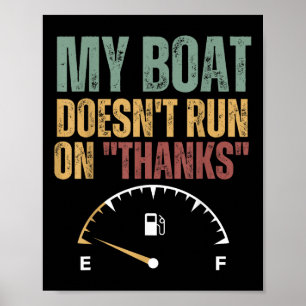Poster Meu Barco Não Funciona Com Obrigado Capitão de Bar
