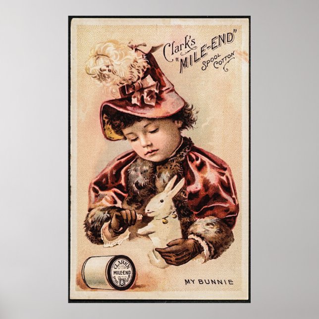 Poster Meu cartão de colheita de bunnie (Frente)