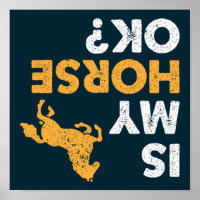 Meu Cavalo Está Bem? Engraçado Equestre de cabeça 