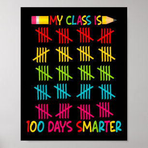 Poster Meu Cl É 100 Dias Mais Inteligente Professora 100
