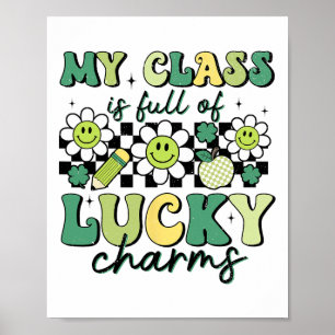 Poster Meu Cl Está Cheio De Charms Da Sorte Dia De São Pa