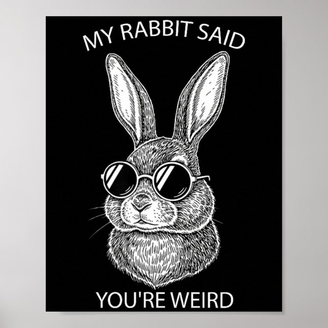 Poster Meu Coelho Disse Que Você É Presente Estranho Dono (Frente)