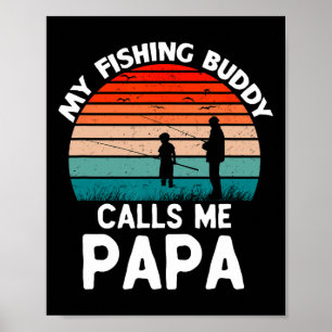 Poster Meu Companheiro de Pesca Me Chama de Papai Retro V