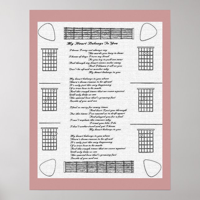 Pôster Meu Coração Pertence A Você (Frente)