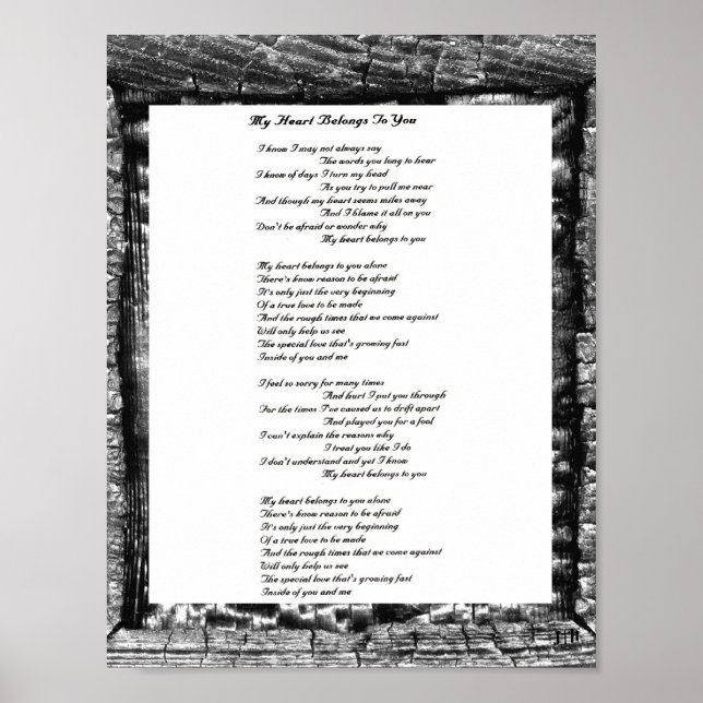 Pôster Meu Coração Pertence A Você (Frente)