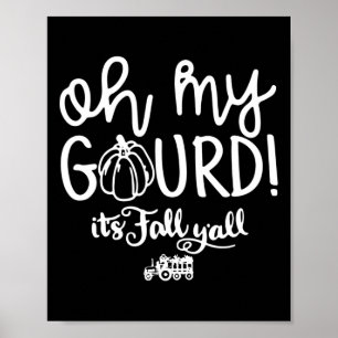 Poster Meu Deus, é a queda do Halloween Retro Fall H