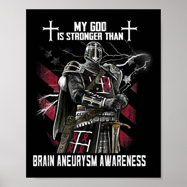 Poster Meu Deus É Mais Forte Do Que A Consciência Do Aneu (Frente)