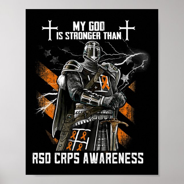Poster Meu Deus É Mais Forte Do Que A Consciência Do Rsd  (Frente)