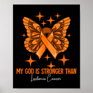 Poster Meu Deus É Mais Forte Que A Consciência Da Leucemi