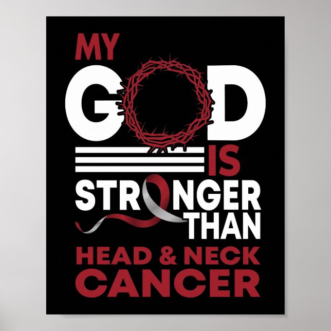 Poster Meu Deus É Mais Forte Que A Consciência Do Cancer  (Frente)