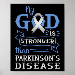 Poster Meu Deus É Mais Forte Que A Doença De Parkinsons