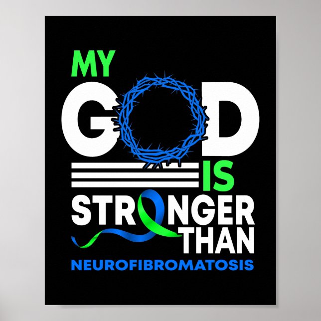 Poster Meu Deus É Mais Forte Que Neurofibromatose (Frente)
