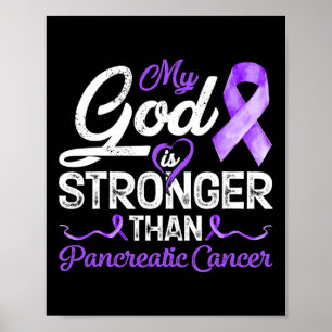 Poster Meu Deus É Mais Forte Que O Cancer Pancreático Da