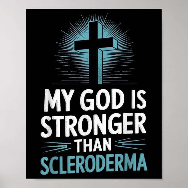 Poster Meu Deus É Mais Forte Que O Escleroderma (Frente)