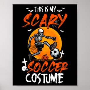 Poster Meu Fantasmagórico Uniforme de Futebol Esqueleto H