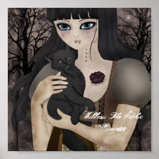 Poster Meu Felino Negro De Um Olho