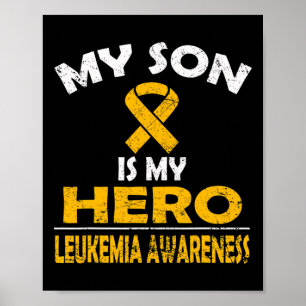POSTER MEU FILHO É MEU HERÓI LEUCEMIA SENSIBILIZADO PARA 