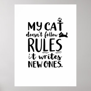 Poster Meu gato não segue regras
