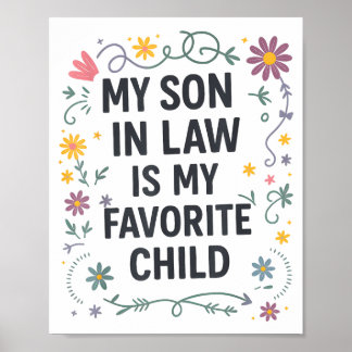 Poster Meu Genro É Meu Filho Favorito Piada Família Diver