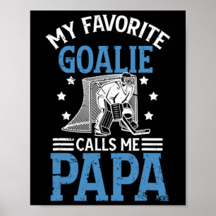 Poster Meu goleiro de hóquei no gelo favorito Papai Gelo
