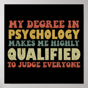 Poster Meu Grau Em Psicologia Me Torna Altamente Qualific