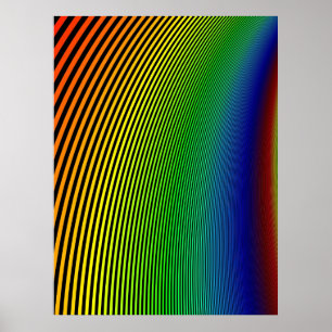 Poster Meu Groovy Rainbow