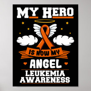 Poster Meu Herói Agora É Meu Angel Leukemia Verde Fita