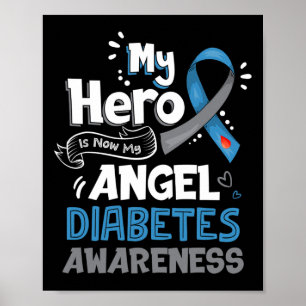 Poster Meu Herói Agora É Meu Anjo T1d Sensibilização