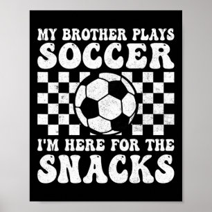 Poster Meu Irmão Jogando Futebol, Futebol Engraçado Irmã