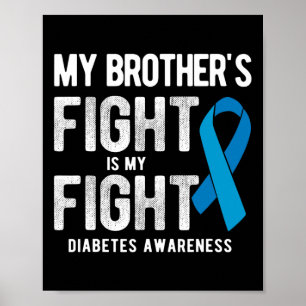 Poster Meu Irmão luta minha consciência contra a diabetes