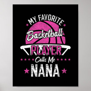 Poster Meu jogador de basquete favorito me chama de Nana 