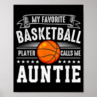 Poster Meu jogador de basquete favorito me chama de tia