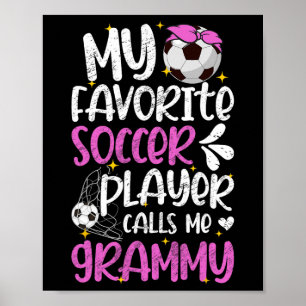 Poster Meu jogador de futebol favorito Grammy Futebol Gra