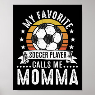 Poster Meu jogador de futebol favorito vintage me chama d