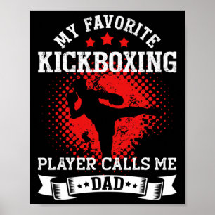 Poster Meu Jogador de Kickboxing Favorito Me Chama de Pai