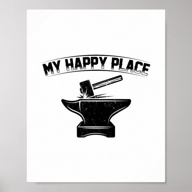 Poster Meu lugar feliz | Ideias De Oferta Para Os Arejado (Frente)