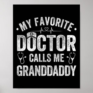 Poster Meu médico favorito me chama de vovô dia dos pais