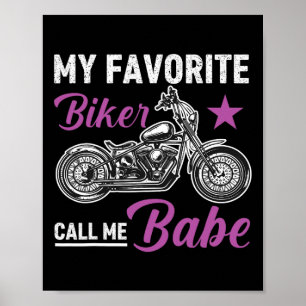 Poster Meu Motociclista Favorito Me Chama Bybe