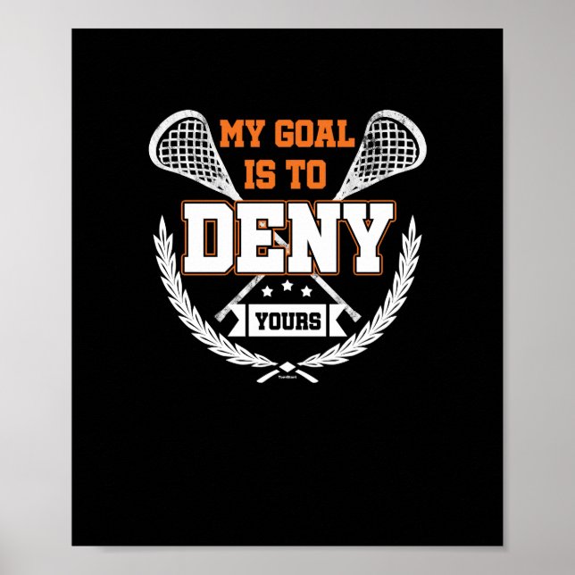 Poster Meu objetivo Lacrosse (Frente)