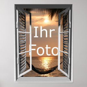Pôster Meu olhar de janela Hochformat