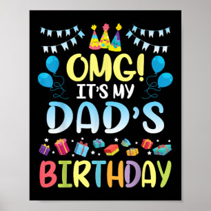 Poster Meu Pai de aniversário está feliz comigo, seu pai