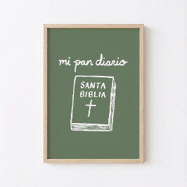 Poster Meu Pão Diário Santa Bíblia Arte Cristã