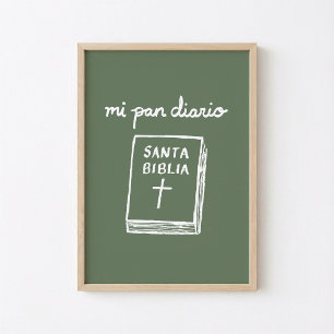 Poster Meu Pão Diário Santa Bíblia Arte Cristã